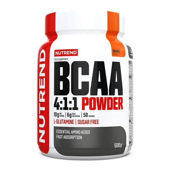 Nutrend BCAA Mega Strong 4:1:1 Powder 500g Orange