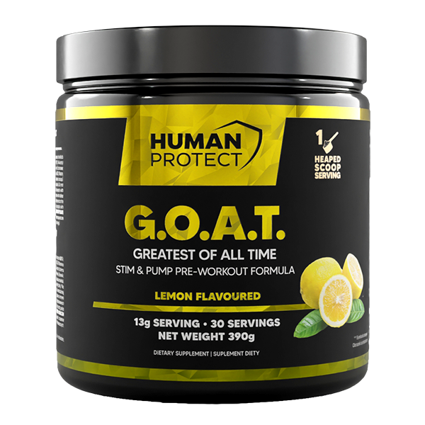 Human Protect G.O.A.T. Pre Workout 390g Lemon