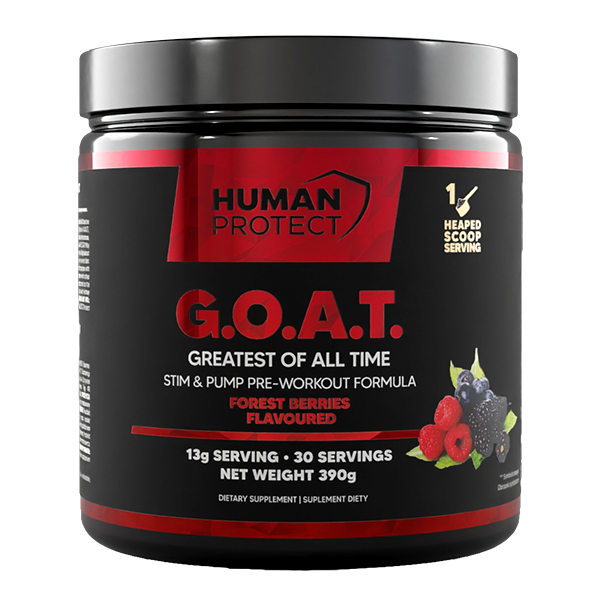 Human Protect G.O.A.T. Pre Workout 390g Forest Berries