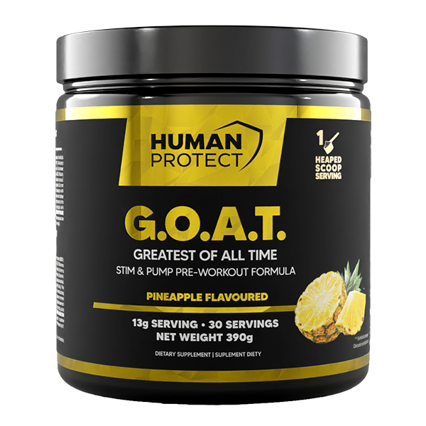 Human Protect G.O.A.T. Pre Workout 390g Pinapple